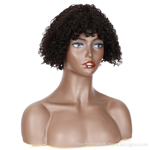 Rebecca 100% Human Hair Wigs Brazilian Afro Kinky Curly Wigs For Black Women Cheap Wholesale Bob Short Pixie Cut Human Hair Wigs